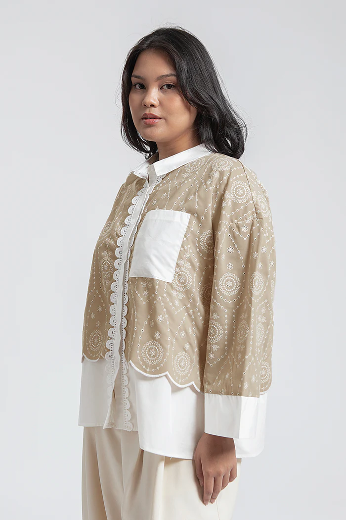 Beige Embroidered Kalea - Image 3