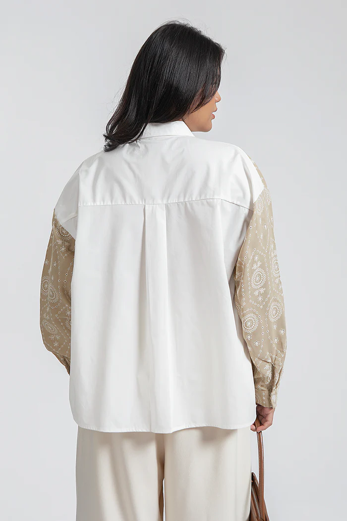 Beige Embroidered Pietra - Image 4