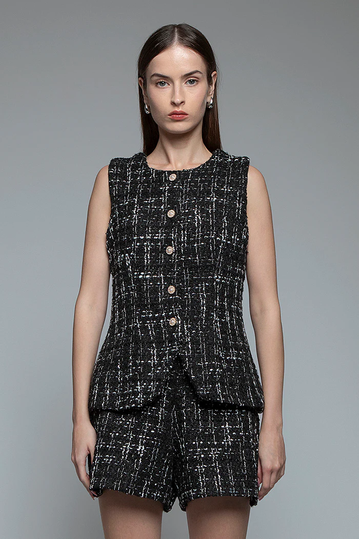 Black Tweed Vea - Image 6