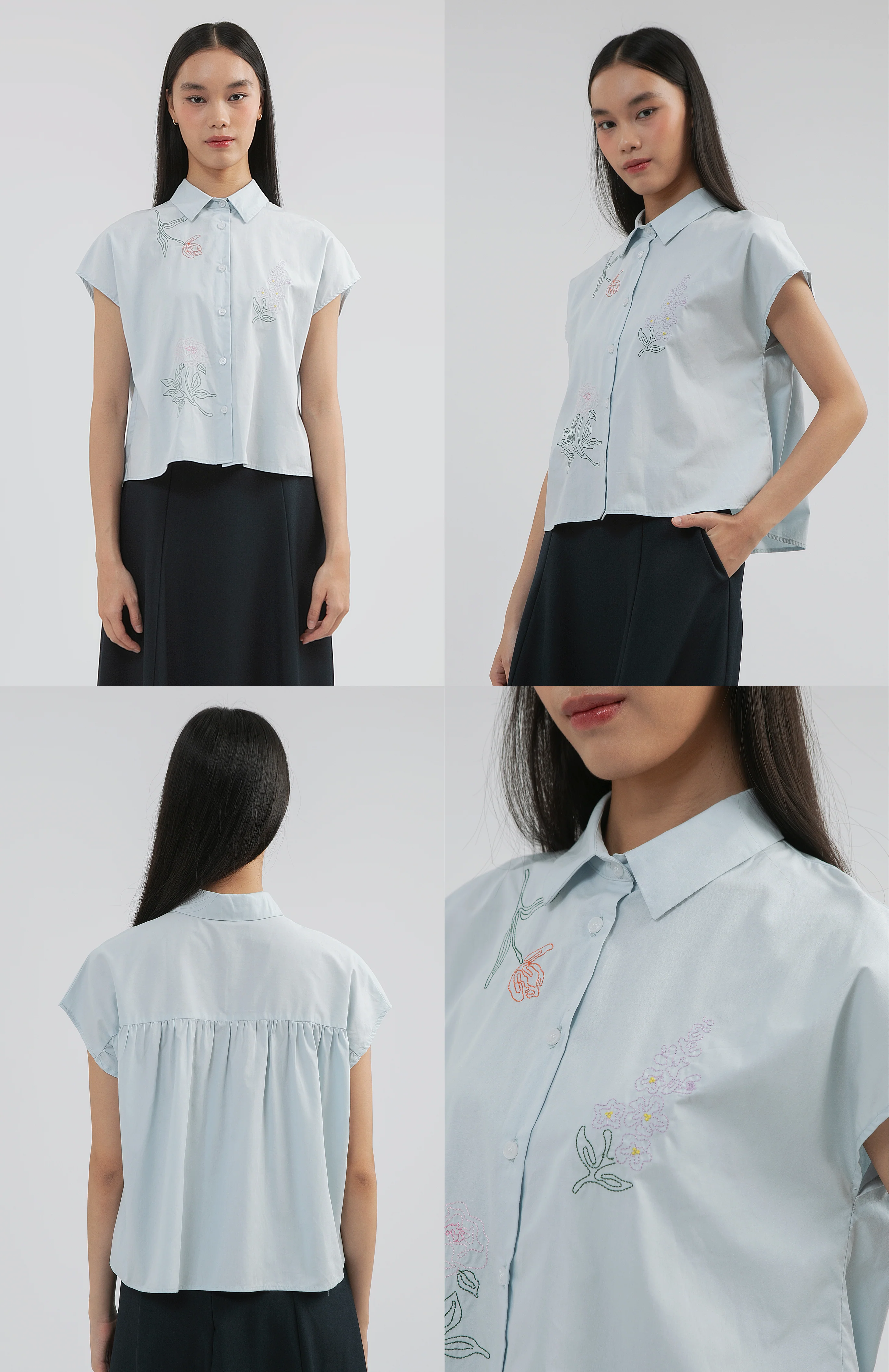 Blue Embroidered Burley - Image 2