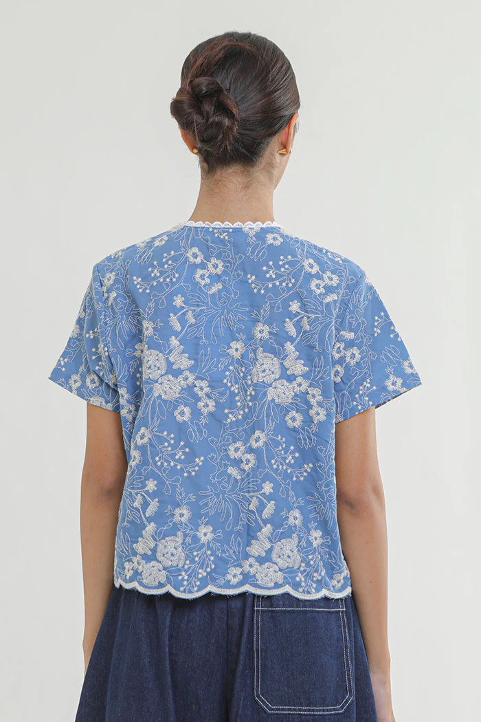Blue Embroidered Dipa - Image 5