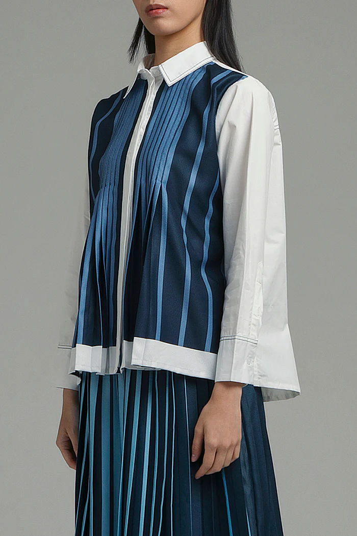 Blue Pinstripe Meikle - Image 3