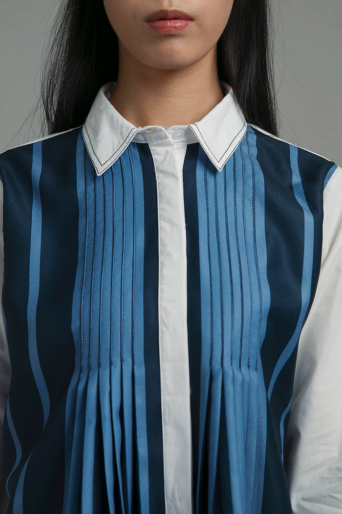 Blue Pinstripe Meikle - Image 6
