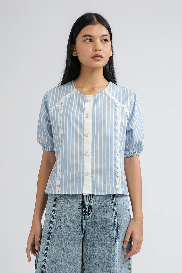 Blue Striped Capua - Defect Sale