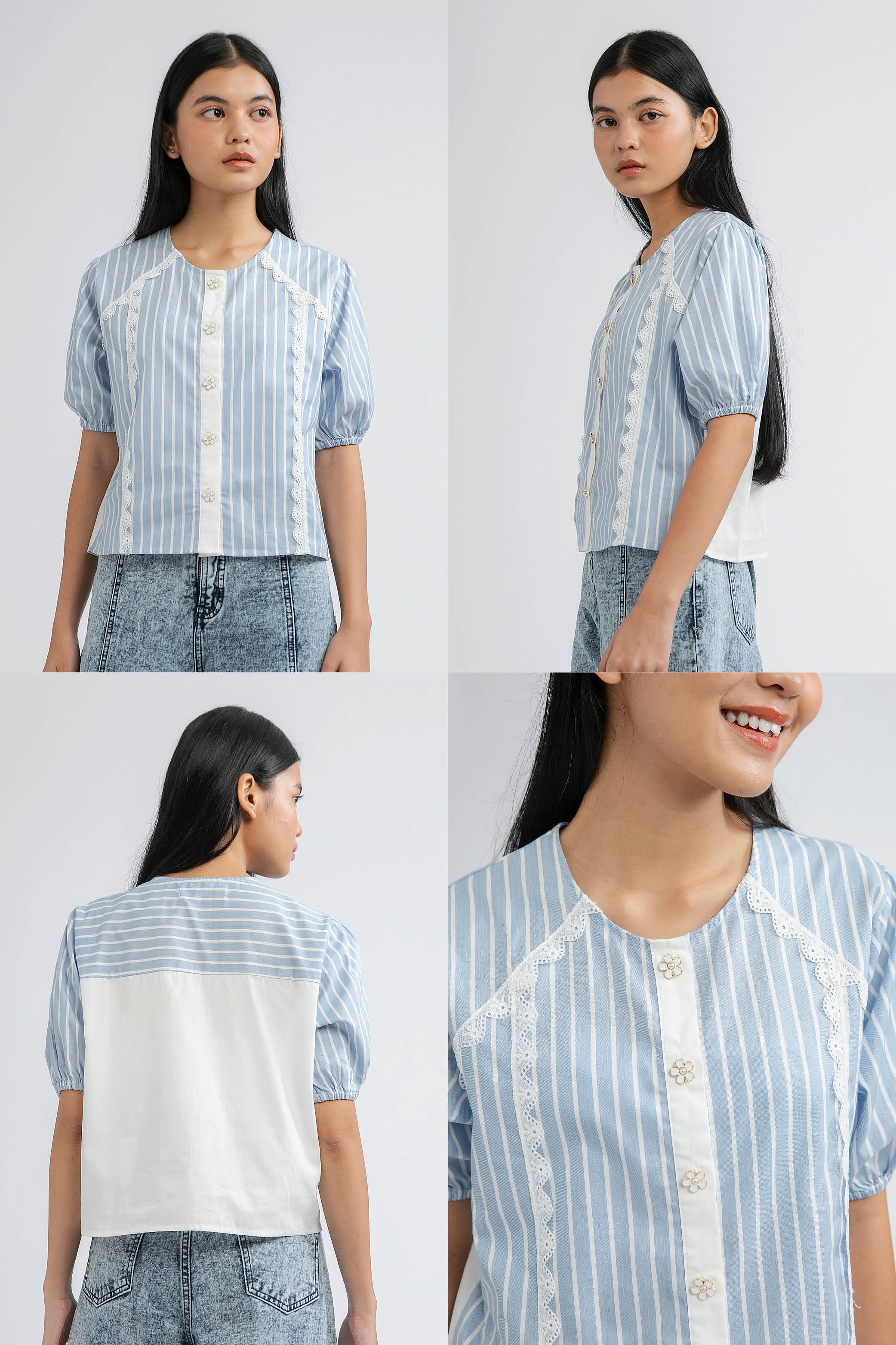 Blue Striped Capua - Defect Sale - Image 2