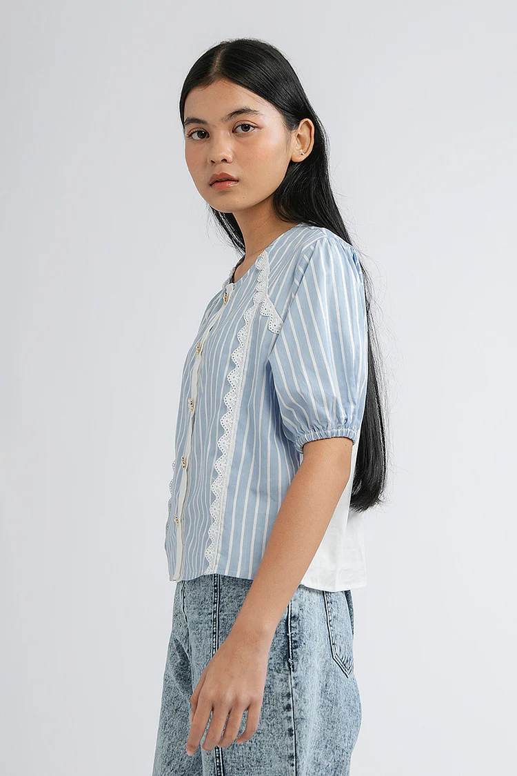 Blue Striped Capua - Defect Sale - Image 3