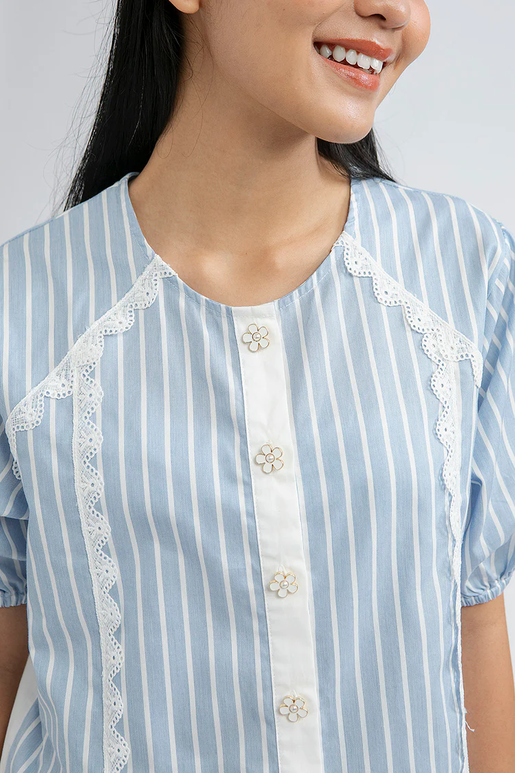 Blue Striped Capua - Defect Sale - Image 5