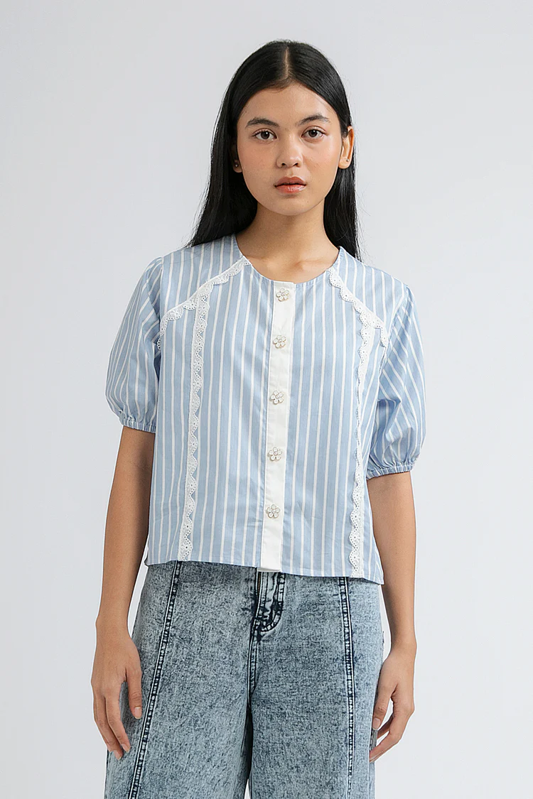 Blue Striped Capua - Defect Sale - Image 6