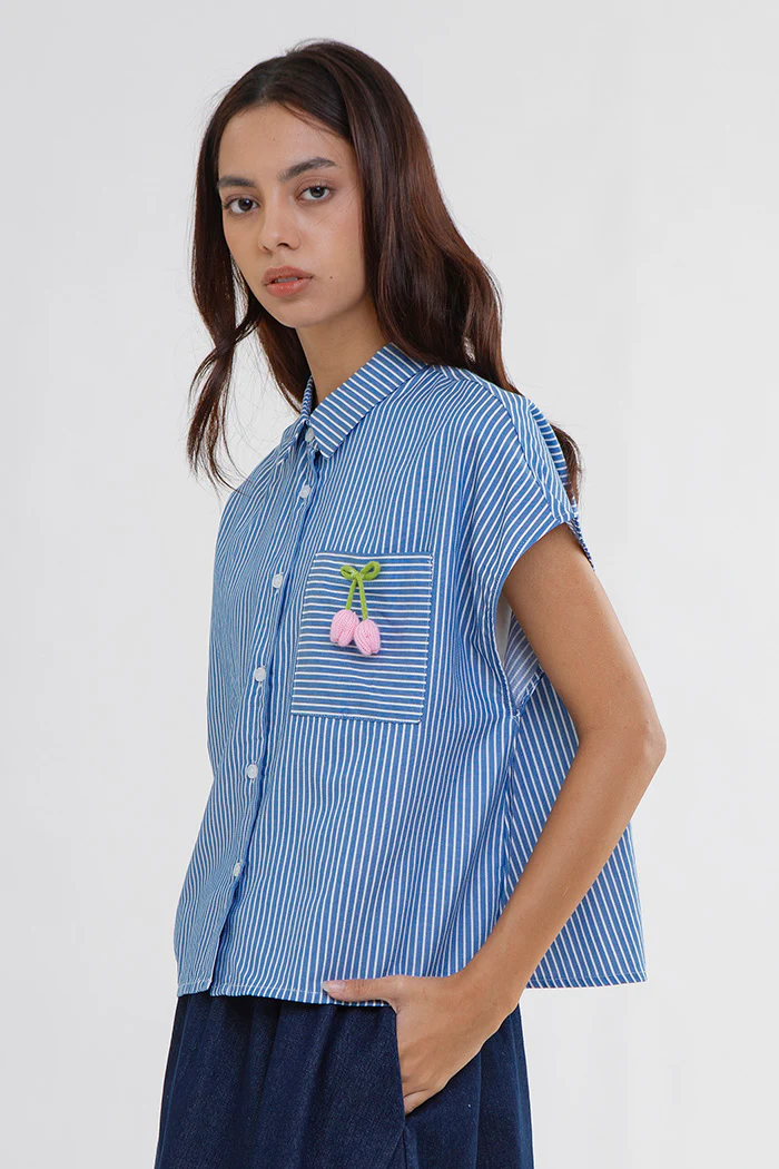 Blue Striped Cherry Jorien - Image 3