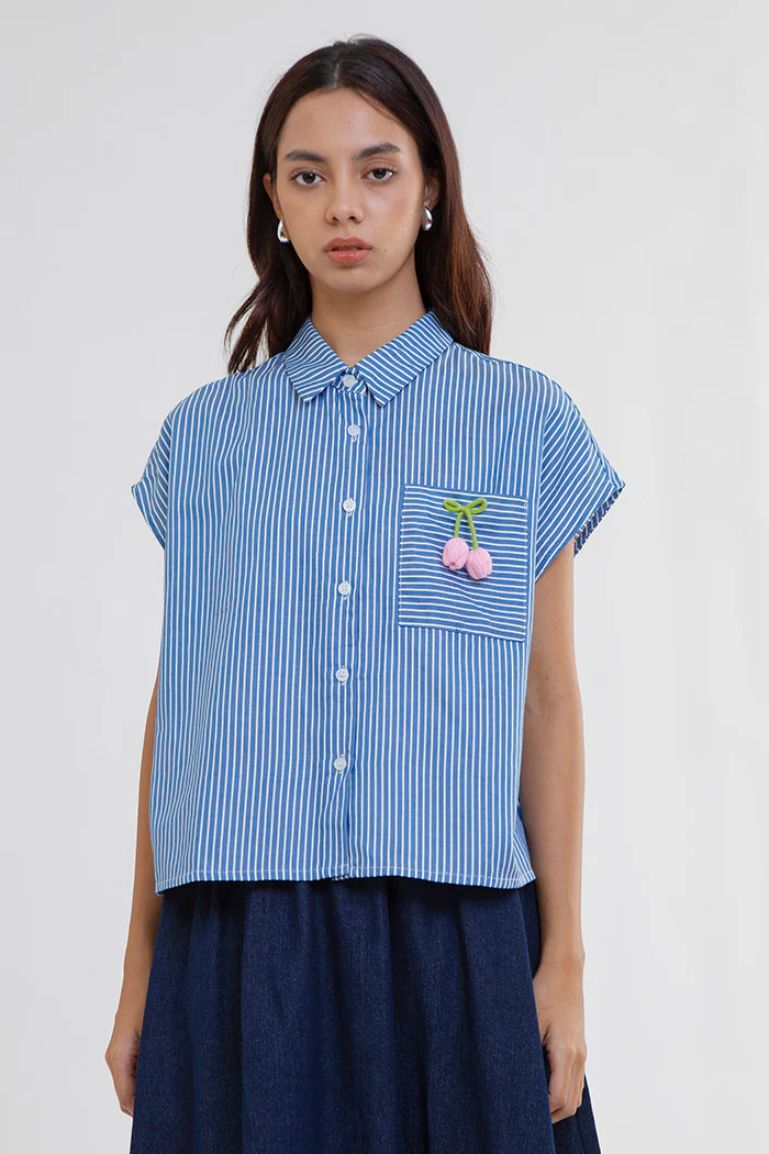 Blue Striped Cherry Jorien - Image 6