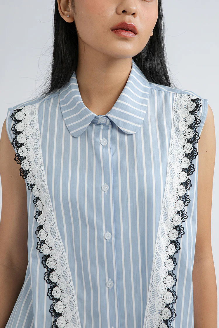Blue Striped Erice - Defect Sale - Image 5