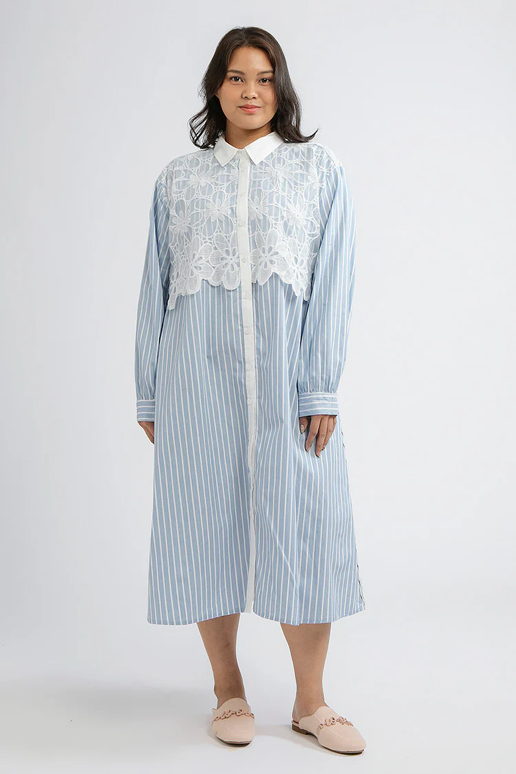 Blue Striped Novelle - Image 5