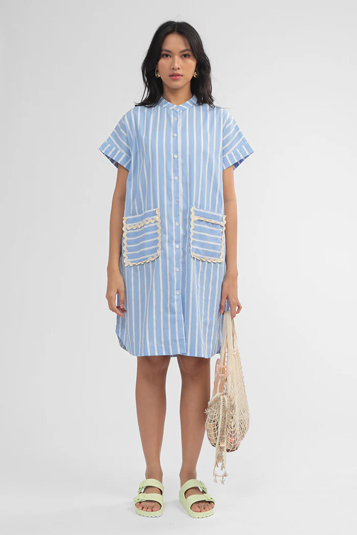 Blue Striped Savoy