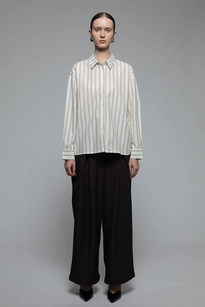 Brown Striped Monday Shirt - Image 6