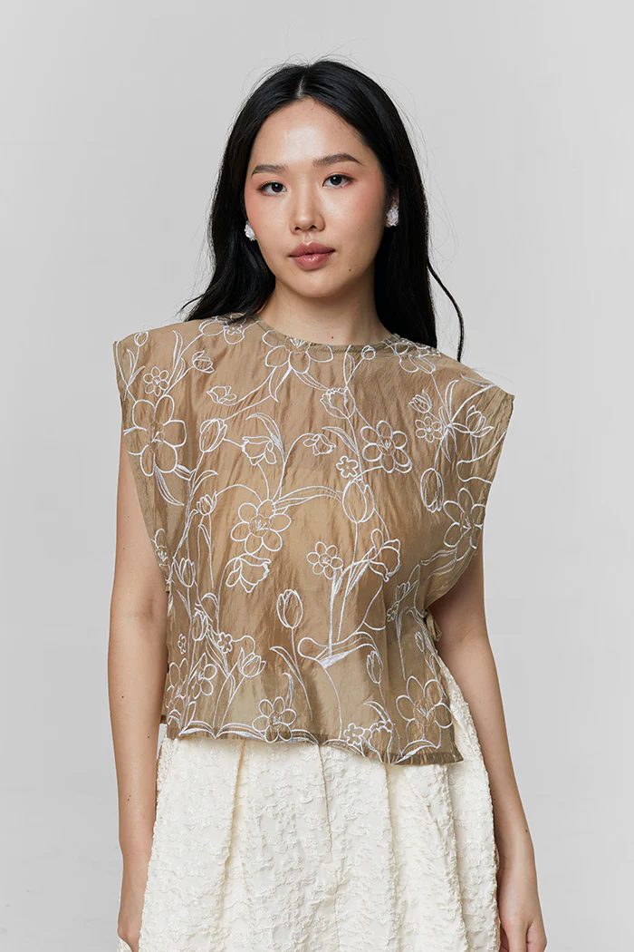 Brown tencel Kerala - Image 6