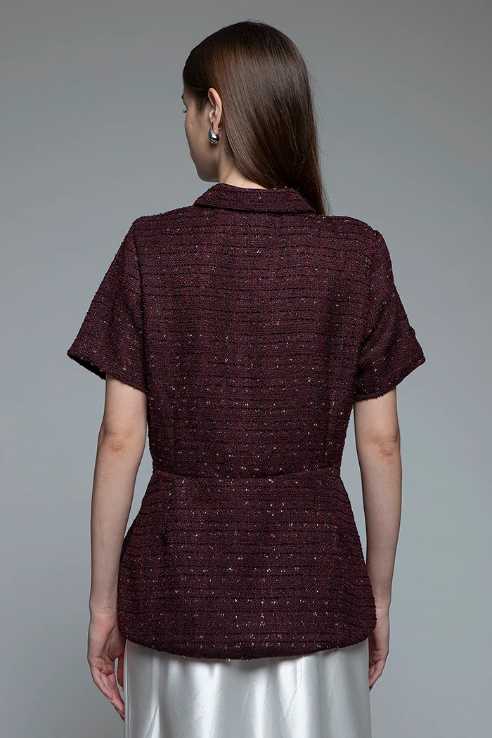 Burgundy Tweed Marena B - Image 4
