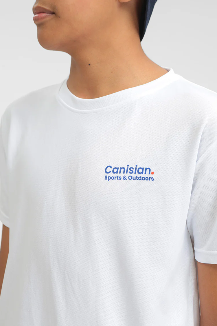 Canisian Off-white Athletic Dry-fit Tee - Image 5