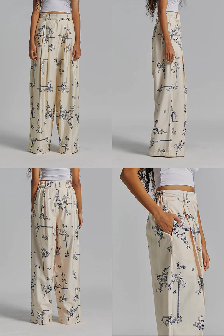 Cream Printed Bolin - Image 2