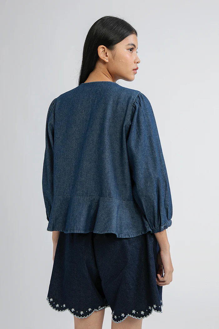 Dark Denim Floral Karila - Image 4