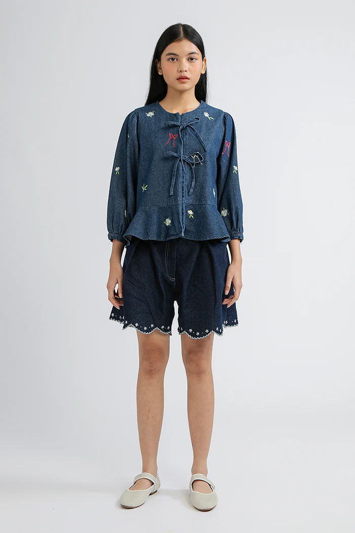 Dark Denim Floral Karila - Image 7