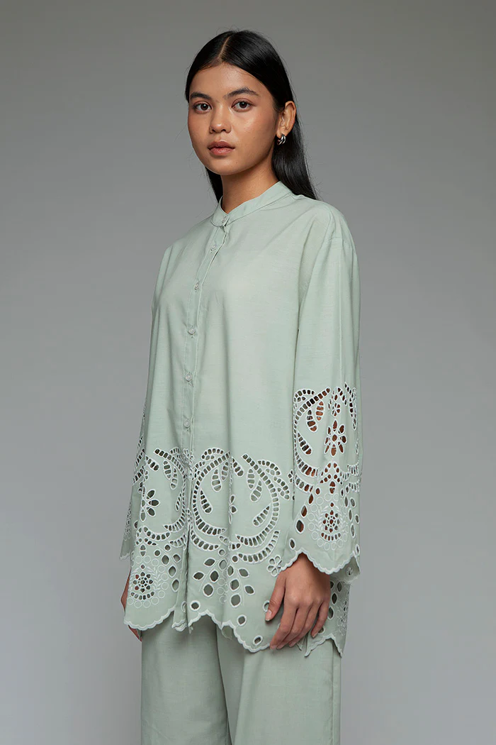 Green Embroidery Leifa - Image 3