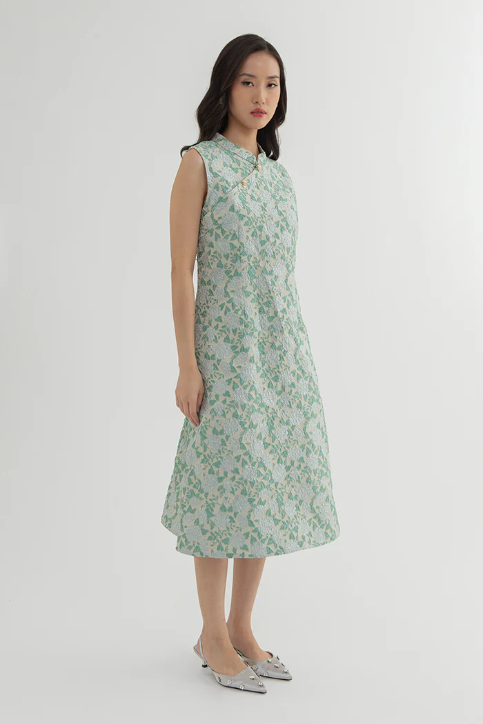 Green Floral Mai - Image 3