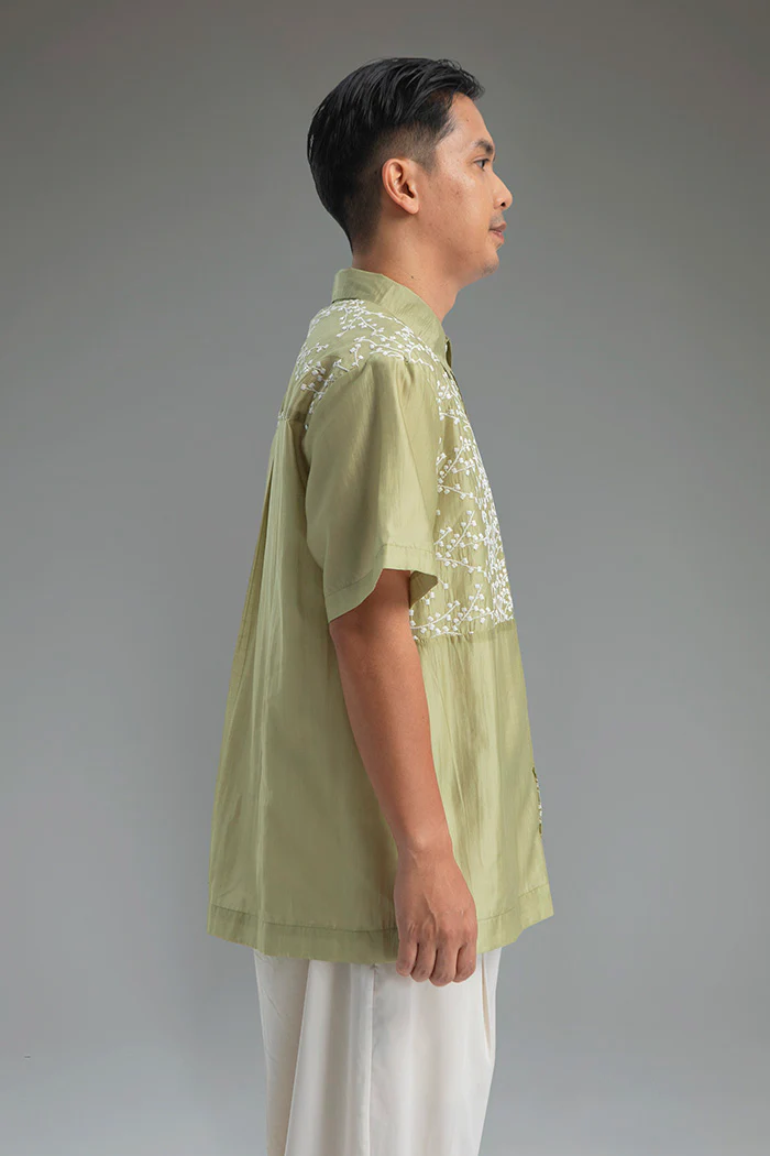 Green Tencel Madi - Image 3