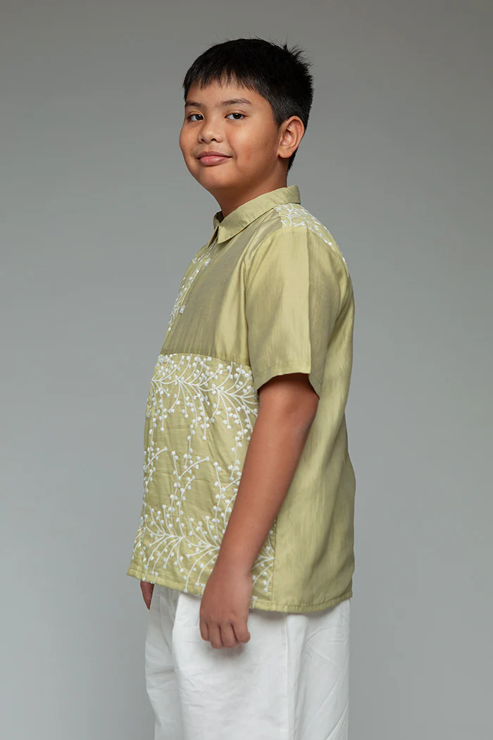 Green Tencel Tait - Image 3