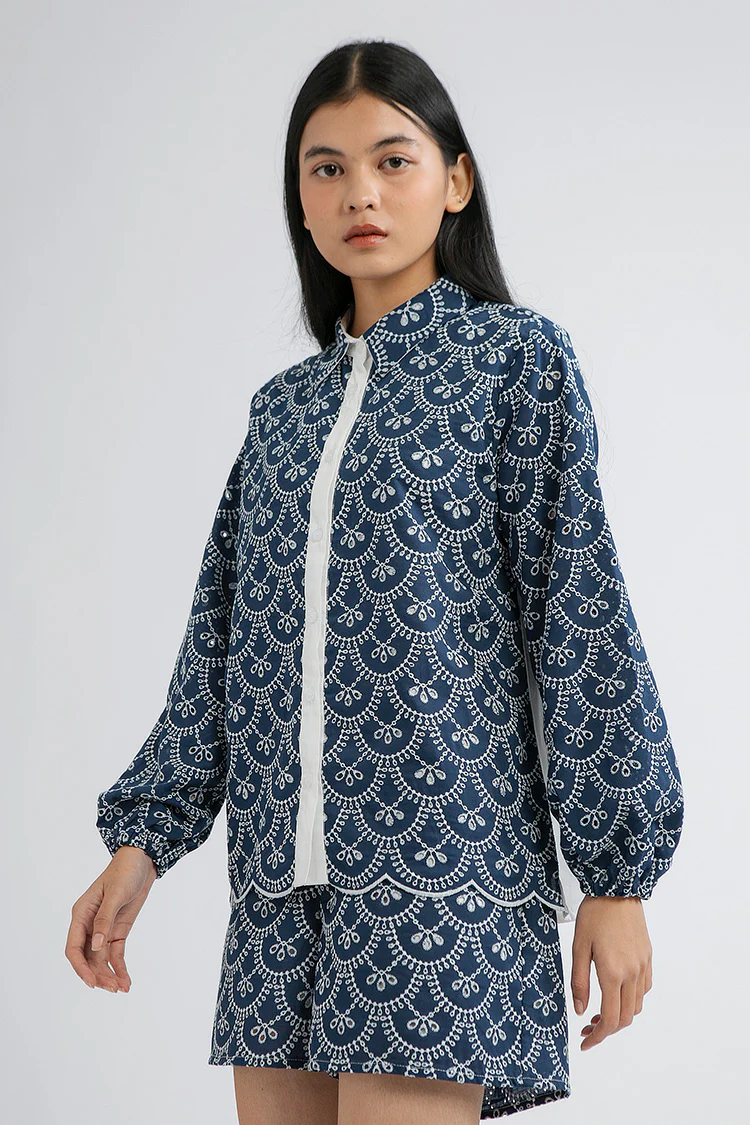 Indigo Scalloped Nardo A - Defect Sale - Image 3