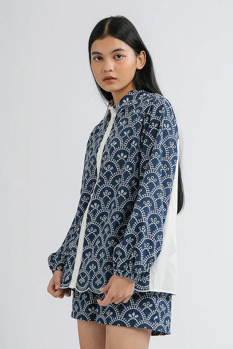 Indigo Scalloped Nardo B - Defect Sale - Image 3