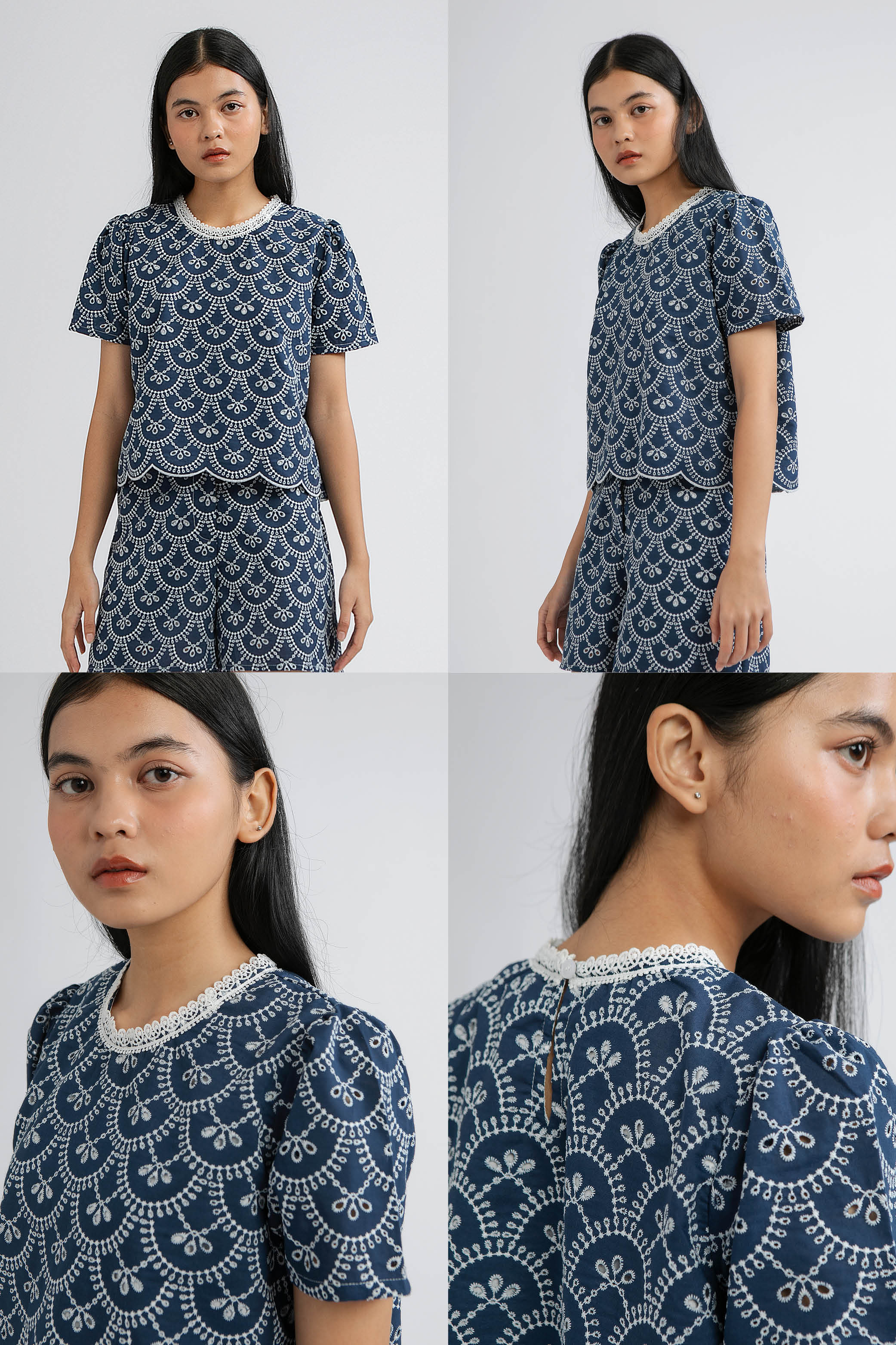 Indigo Scalloped Trani A - Defect Sale - Image 2