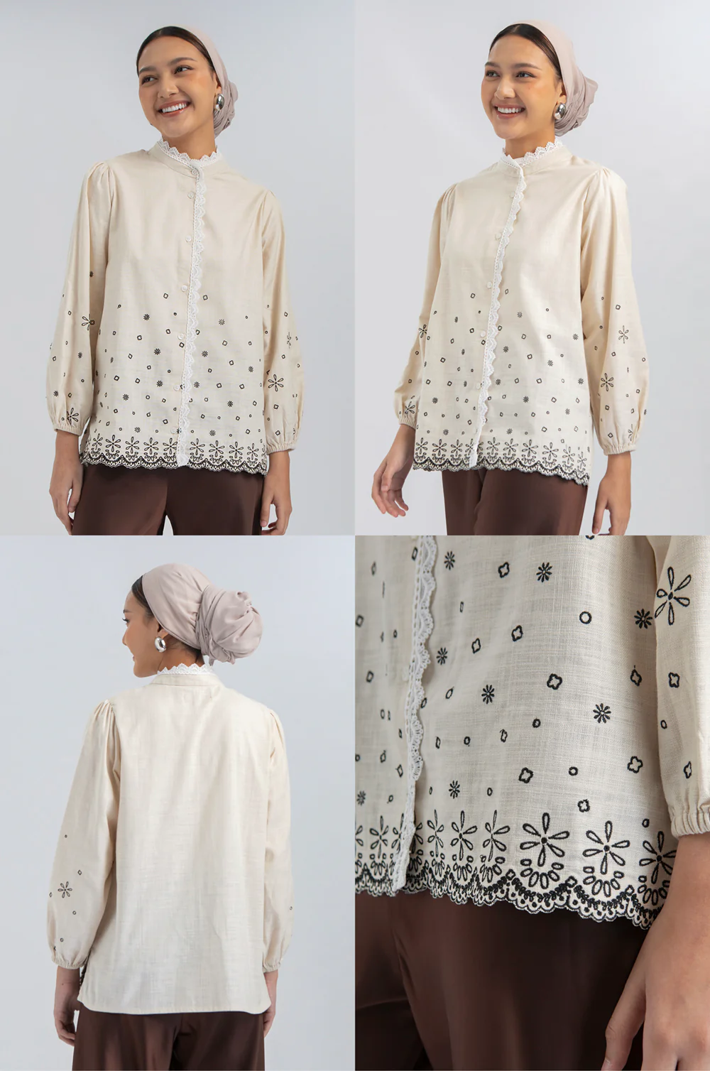 Khaki Embroidery Nadra - Image 2