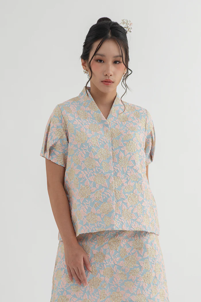 Light Blue Floral Miu - Image 3