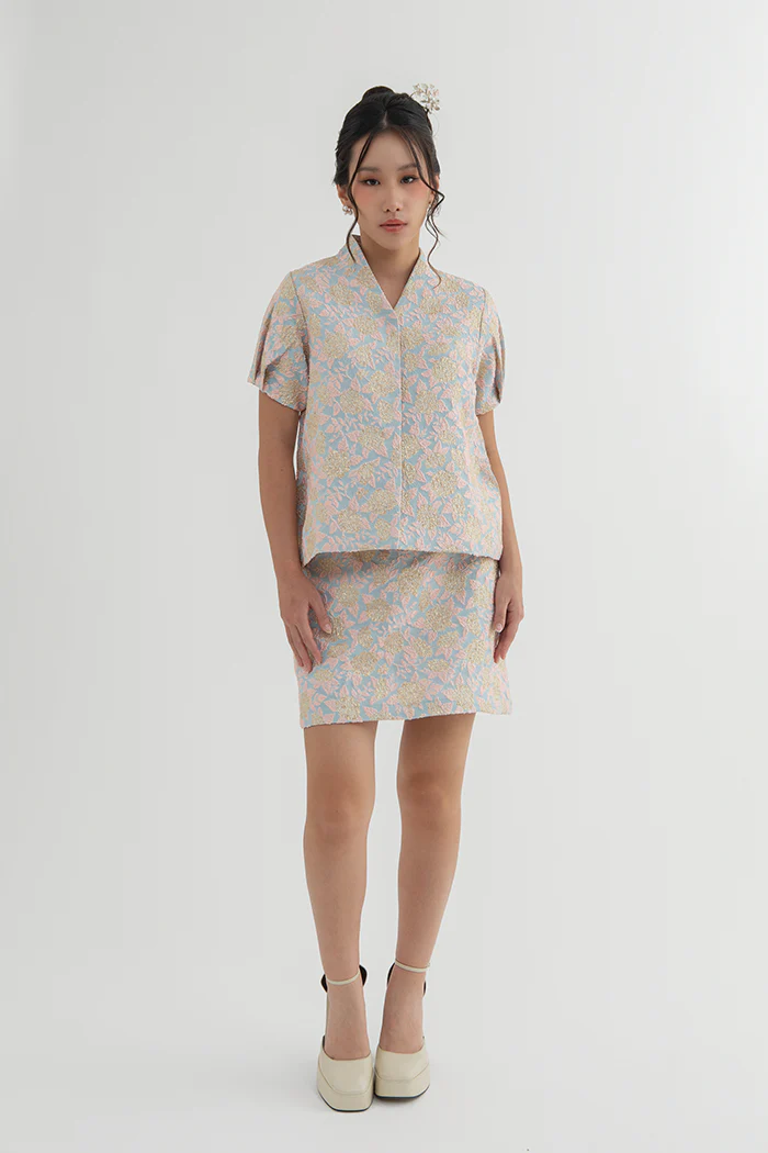 Light Blue Floral Miu - Image 7