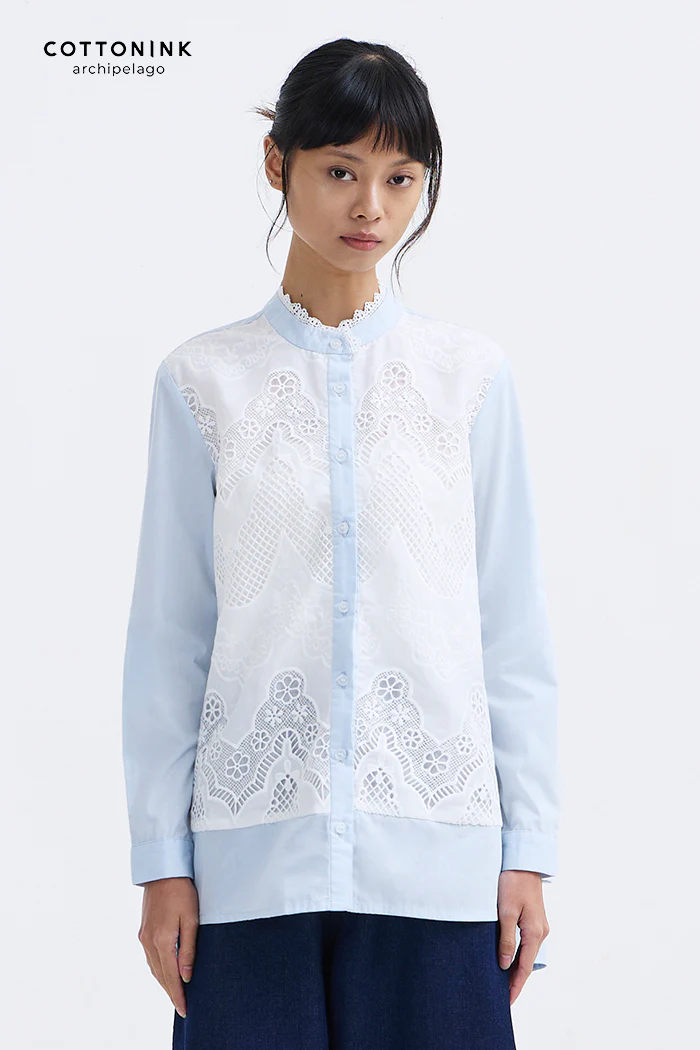 Light Blue Scallop Gol