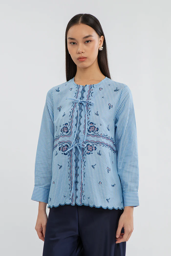 Light Blue Striped Diali