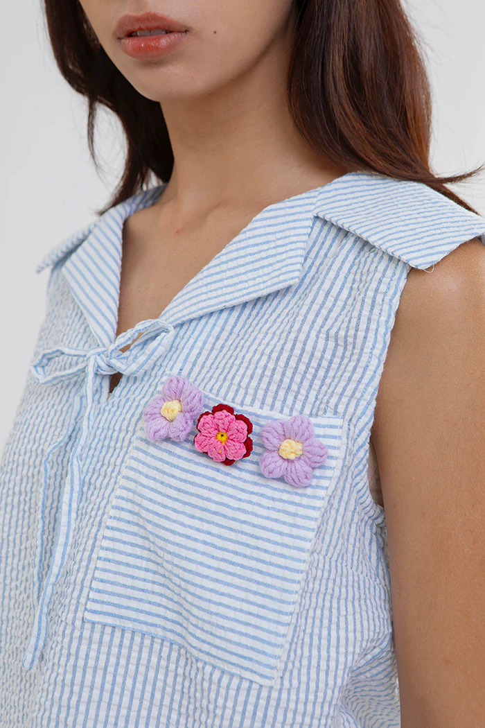 Light Blue Striped Marin - Image 5