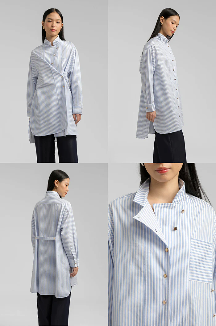 Light Blue Striped Mateja - Image 2