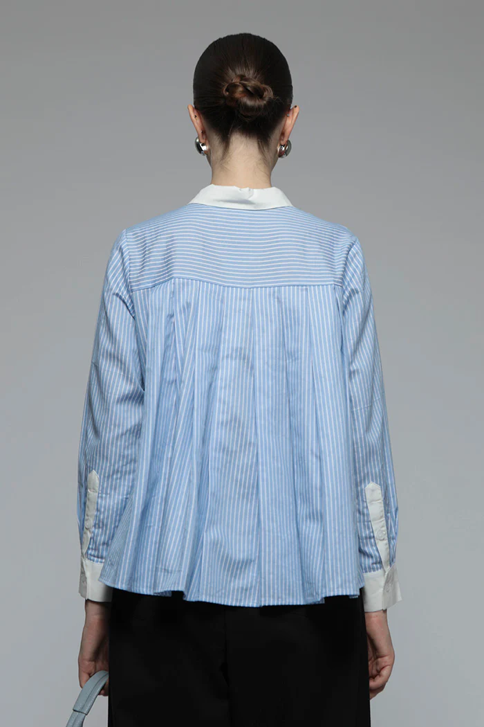 Light Blue Striped Portico - Image 4