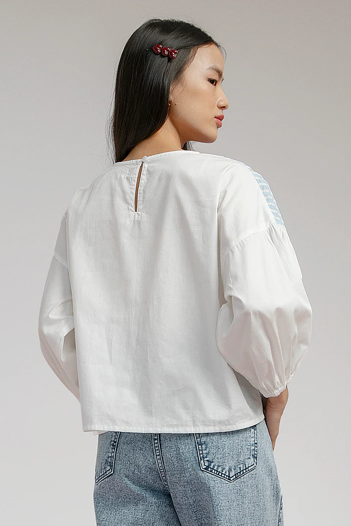 Light Blue Striped Potts - Defect Sale - Image 4