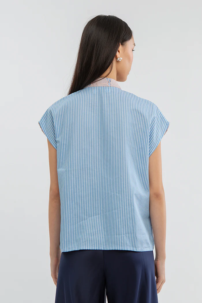 Light Blue Striped Talya - Image 4