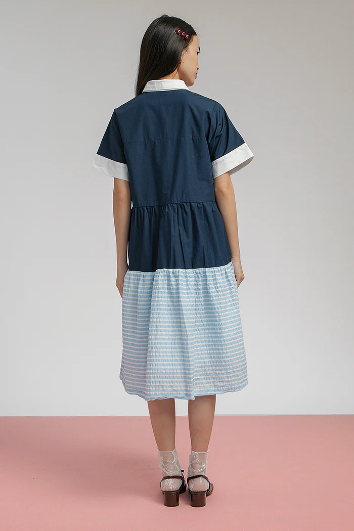 Light Blue Striped Trevino - Defect Sale - Image 4