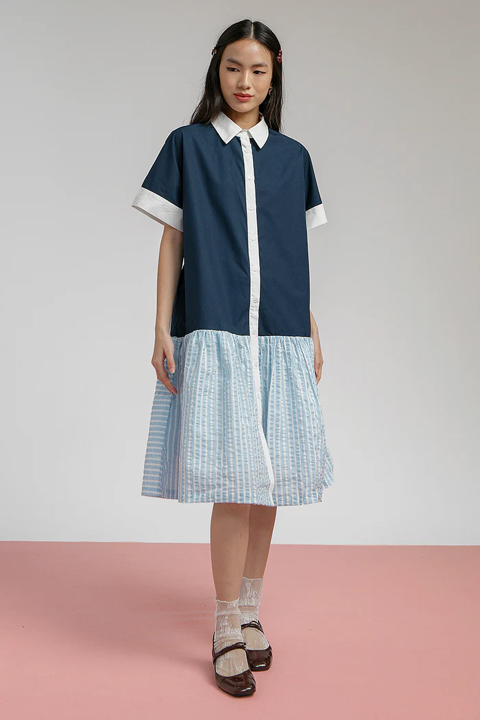Light Blue Striped Trevino - Defect Sale - Image 7