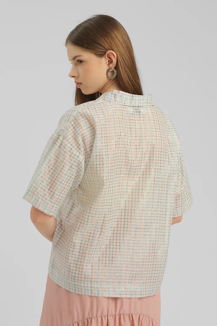 Lilac Checkered Plantier - Defect Sale - Image 5