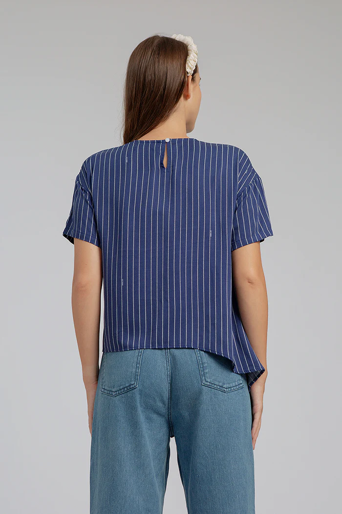 Navy Blue Striped Balint - Image 6