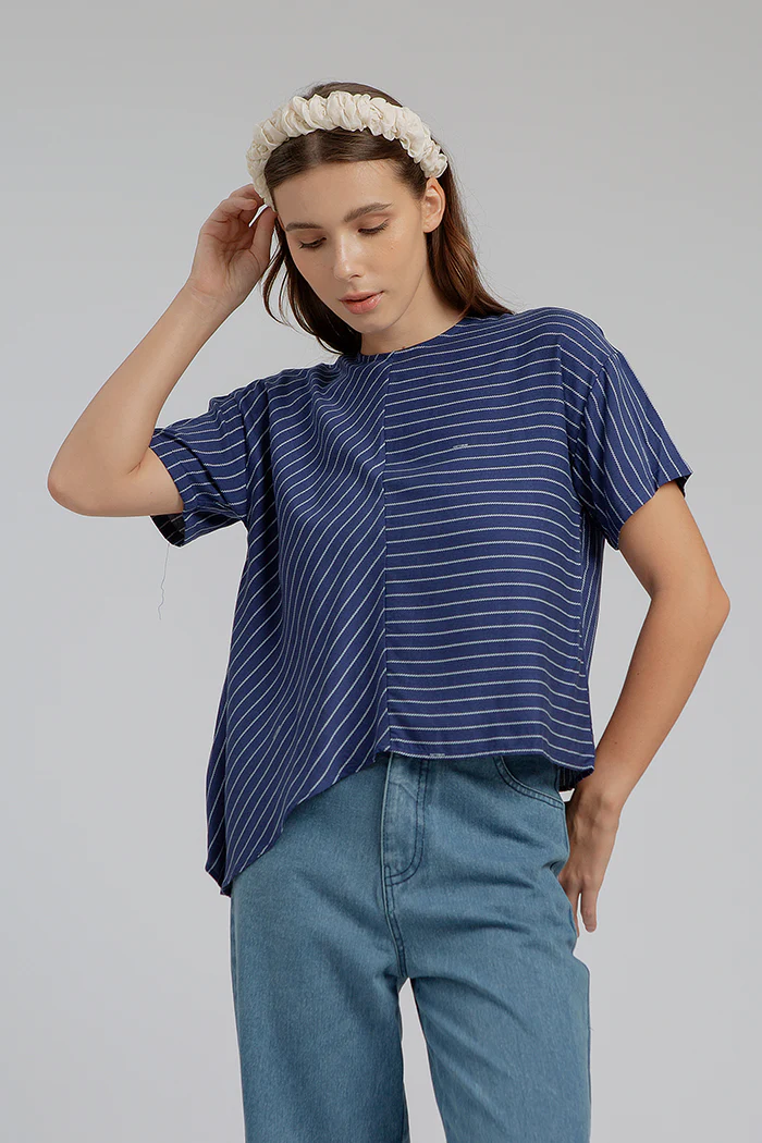 Navy Blue Striped Balint - Image 8