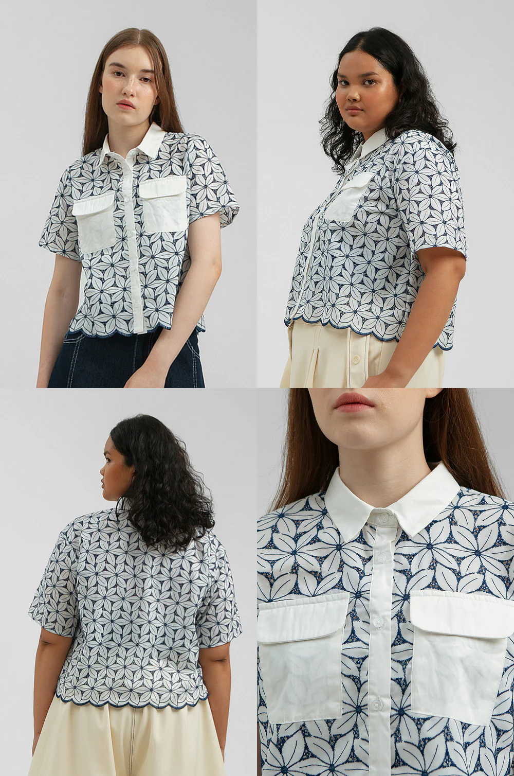 Navy Embroidered Elusi - Image 2
