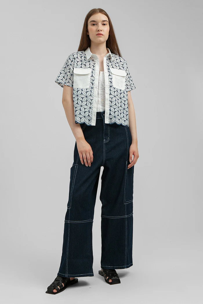 Navy Embroidered Elusi - Image 7