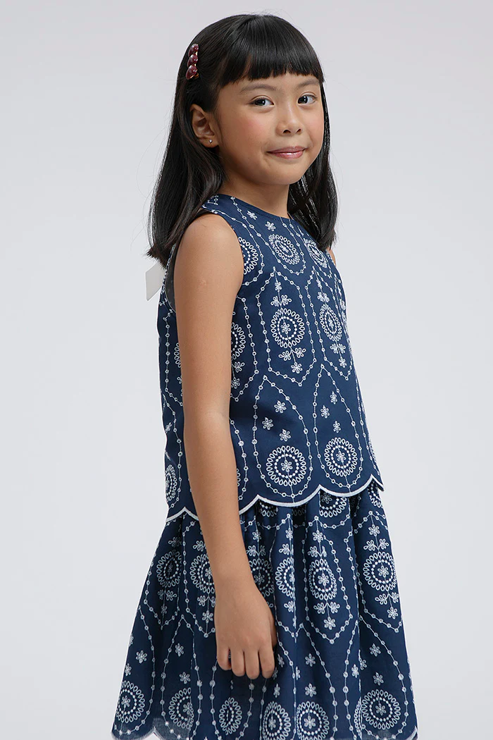 Navy Embroidered Taylen - Image 3