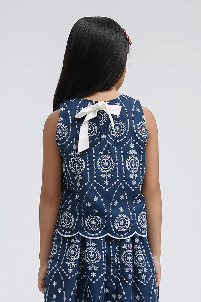 Navy Embroidered Taylen - Image 4